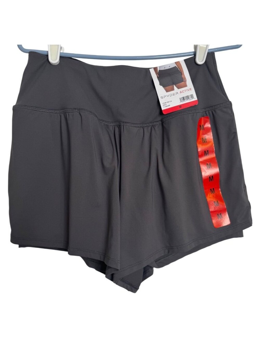Spyder Active Shorts Size Medium 4” Inseam Gray Stretchy NWT
